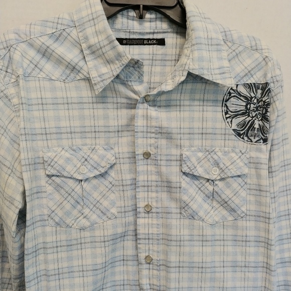 Carbon Black Pearl Snap sz L - Picture 7 of 8